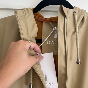 Rains trench coat rain jacket NWT